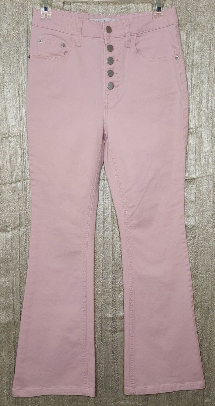 Tinseltown Pink Wide Leg Jeans Size 3 (28x27) NWOT Y2K Retro 70s Hi Rise